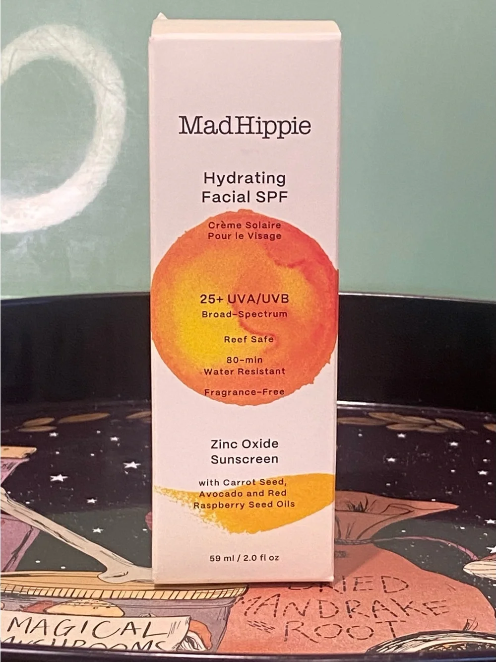 Mad Hippie Hydrating Facial SPF Zinc Oxide Sunscreen 2.0 FL OZ.